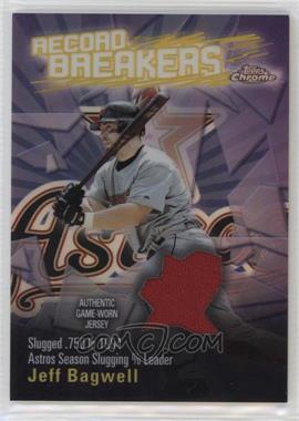 2003 Topps Chrome - Record Breakers - Refractor #RBCA-JB - Jeff Bagwell