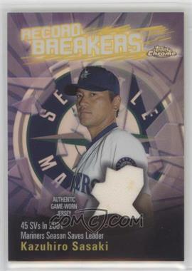 2003 Topps Chrome - Record Breakers - Refractor #RBCA-KS - Kazuhiro Sasaki