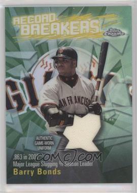 2003 Topps Chrome - Record Breakers #RBCA-BB2 - Barry Bonds