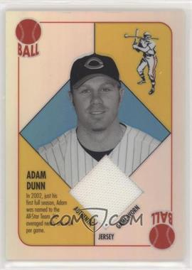 2003 Topps Chrome - Relics - Blue Back Refractor #BBCR-AD - Adam Dunn [EX to NM]