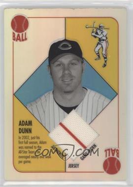 2003 Topps Chrome - Relics - Blue Back Refractor #BBCR-AD - Adam Dunn [EX to NM]