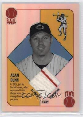 2003 Topps Chrome - Relics - Blue Back Refractor #BBCR-AD - Adam Dunn [EX to NM]