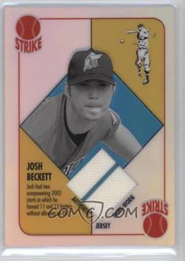 2003 Topps Chrome - Relics - Blue Back Refractor #BBCR-JB.2 - Josh Beckett