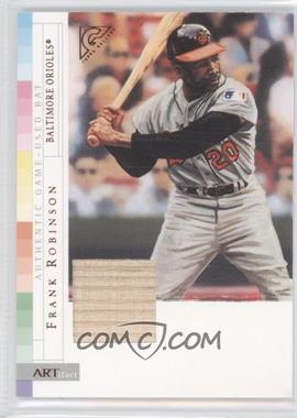 2003 Topps Gallery - Authentic Relics #ARFR - Frank Robinson