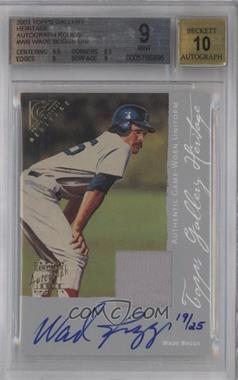 2003 Topps Gallery - Heritage - Relic Autographs #GHA-WB - Wade Boggs /25 [BGS 9 MINT]