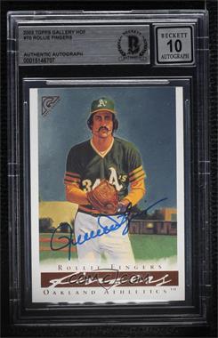 2003 Topps Gallery Hall of Fame Edition - [Base] #70.2 - Rollie Fingers (dark sky) [BAS BGS Authentic]