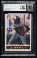 Rod Carew (Red Batting Gloves) [BAS BGS Authentic]
