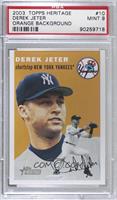 Derek Jeter (Brown Background) [PSA 9 MINT]