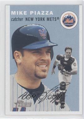 2003 Topps Heritage - [Base] #150.1 - Mike Piazza (Blue Background)