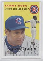 Sammy Sosa (Yellow Background, Logo has the Cubs Word)