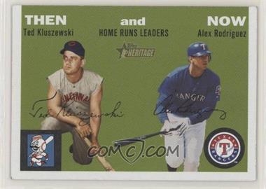 2003 Topps Heritage - Then and Now #TN1 - Ted Kluszewski, Alex Rodriguez