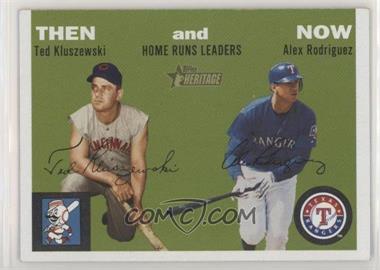 2003 Topps Heritage - Then and Now #TN1 - Ted Kluszewski, Alex Rodriguez