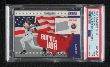 2003 Topps Stadium Club - Born in the USA #USA-MP - Mike Piazza [PSA 7 NM]