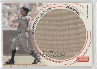 2003 Topps Stadium Club - Stadium Slices - Barrel #SS-TH - Todd Helton