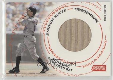 2003 Topps Stadium Club - Stadium Slices - Trademark #SS-TH - Todd Helton