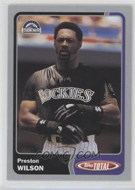 2003 Topps Total - [Base] - Silver #789 - Preston Wilson