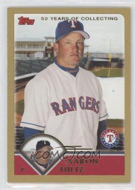 2003 Topps Traded & Rookies - [Base] - Gold #T105 - Aaron Fultz /2003