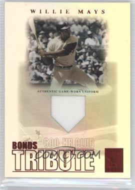 2003 Topps Tribute - Contemporary Edition - Bonds Tribute 600-HR Club - Red #WM-600 - Willie Mays /50