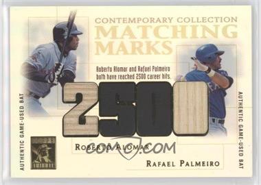 2003 Topps Tribute - Contemporary Edition - Matching Marks #MM-AP - Roberto Alomar, Rafael Palmeiro