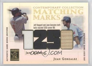 2003 Topps Tribute - Contemporary Edition - Matching Marks #MM-BG - Jeff Bagwell, Juan Gonzalez