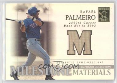 2003 Topps Tribute - Contemporary Edition - Milestone Materials #MIM-RP2 - Rafael Palmeiro