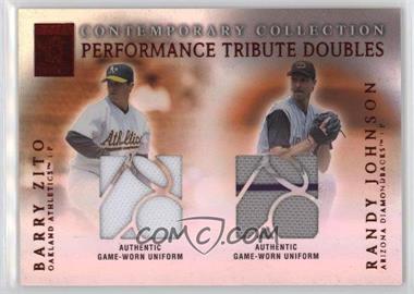 2003 Topps Tribute - Contemporary Edition - Performance Tribute Doubles - Red #PTD-ZJ - Barry Zito, Randy Johnson /50