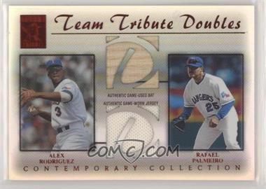 2003 Topps Tribute - Contemporary Edition - Team Tribute Doubles - Red #TTD-RP - Alex Rodriguez, Rafael Palmeiro /50