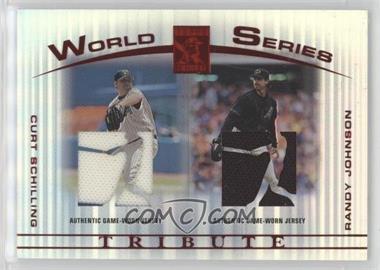 2003 Topps Tribute - Contemporary Edition - World Series Tribute - Red #WST-SJ - Curt Schilling, Randy Johnson /50
