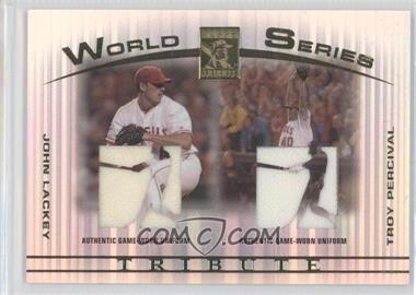 2003 Topps Tribute - Contemporary Edition - World Series Tribute #WST-LP - John Lackey, Troy Percival