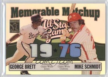 2003 Topps Tribute Perennial All-Star Edition - Memorable Matchup #MM-BS - George Brett, Mike Schmidt /150