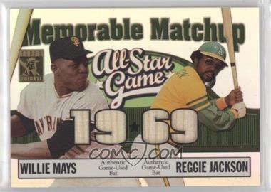 2003 Topps Tribute Perennial All-Star Edition - Memorable Matchup #MM-MJ - Willie Mays, Reggie Jackson /150