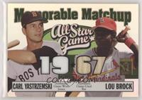 Carl Yastrzemski, Lou Brock #/150