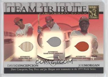 2003 Topps Tribute World Series - Team Tribute Relics #TTR-CPM - Dave Concepcion, Tony Perez, Joe Morgan /275