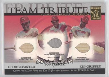 2003 Topps Tribute World Series - Team Tribute Relics #TTR-FPG - George Foster, Tony Perez, Ken Griffey /275