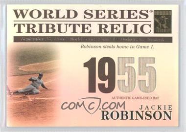 2003 Topps Tribute World Series - Tribute Relics #TR-JR - Jackie Robinson /425