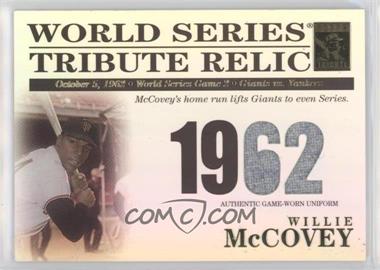 2003 Topps Tribute World Series - Tribute Relics #TR-WMC - Willie McCovey /425