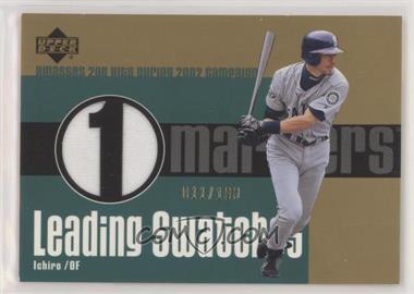 2003 Upper Deck - Leading Swatches - Gold #LS-IS - Ichiro Suzuki /100