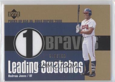 2003 Upper Deck - Leading Swatches - Gold #LS-aj1 - Andruw Jones /100