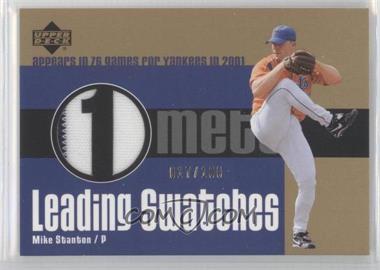 2003 Upper Deck - Leading Swatches - Gold #LS-ms.2 - Mike Stanton /100