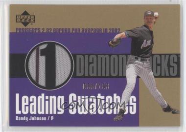 2003 Upper Deck - Leading Swatches - Gold #LS-rJ1 - Randy Johnson /100