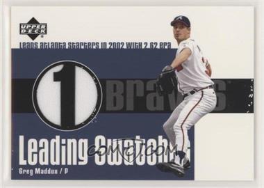2003 Upper Deck - Leading Swatches #LS-GM - Greg Maddux [EX to NM]