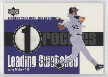 2003 Upper Deck - Leading Swatches #LS-LW - Larry Walker