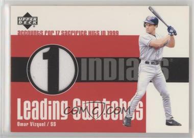 2003 Upper Deck - Leading Swatches #LS-OV - Omar Vizquel