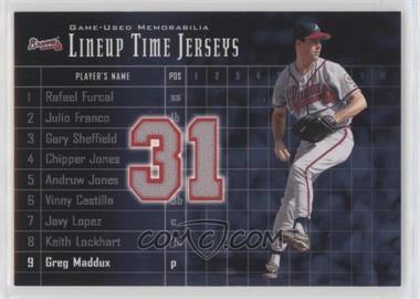 2003 Upper Deck - Lineup Time Jerseys #LT-GM - Greg Maddux