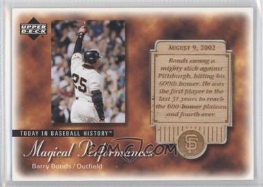 2003 Upper Deck - Magical Performances #MP28 - Barry Bonds