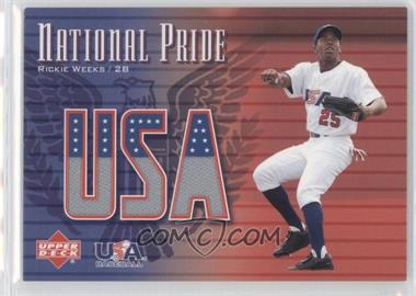 2003 Upper Deck - National Pride #NP-RW - Rickie Weeks