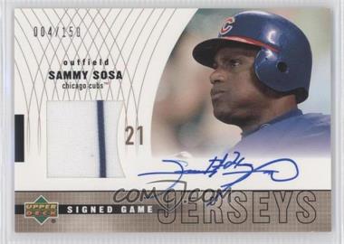 2003 Upper Deck - Signed Game Jersey #S-SS - Sammy Sosa /150