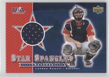 2003 Upper Deck - Star-Spangled Swatches #SS-LP - Landon Powell