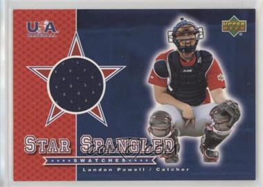 2003 Upper Deck - Star-Spangled Swatches #SS-LP - Landon Powell