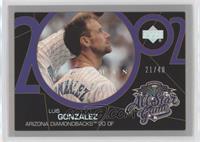 Baseball All-Stars - Luis Gonzalez #/40